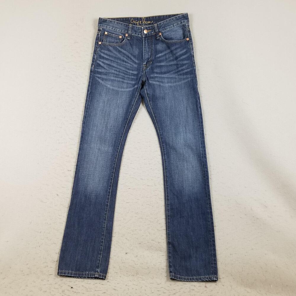 Chip & Pepper Ike Nifus Slim Straight Jeans Mens 30x34‎ Blue Wash Denim Pants